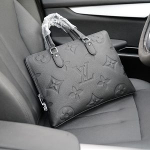 LV briefcase messenger bag