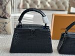 LV Capucines Lady Bag  black Size 20 28