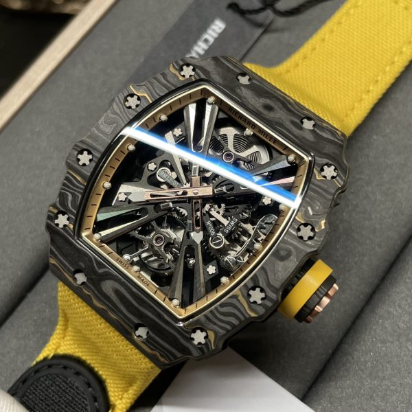 Richard Miller RM12-01 Gold Carbon Fiber Composite Perpetual Tourbillon