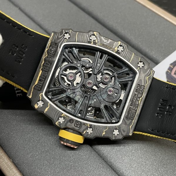 Richard Miller RM12-01 Gold Carbon Fiber Composite Perpetual Tourbillon