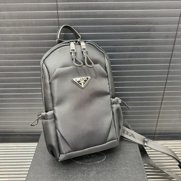 Prada Nylon Chest Bag Crossbody Shoulder Bag