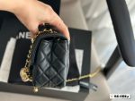 Chanel golden ball CF17 black 17*13cm