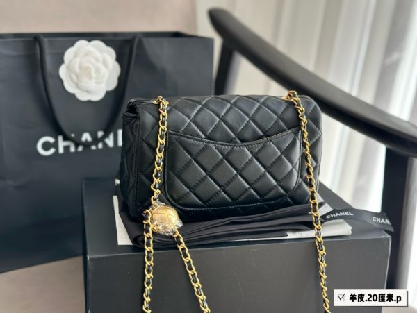 Chanel Golden Ball CF17 Black 20*12cm