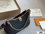 LV vintage croissant bag classic shoulder bag 29*16cm