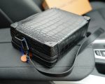 LV Crossbody Shoulder Bag Black Crocodile Pattern