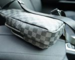 LV chest bag crossbody bag black gray