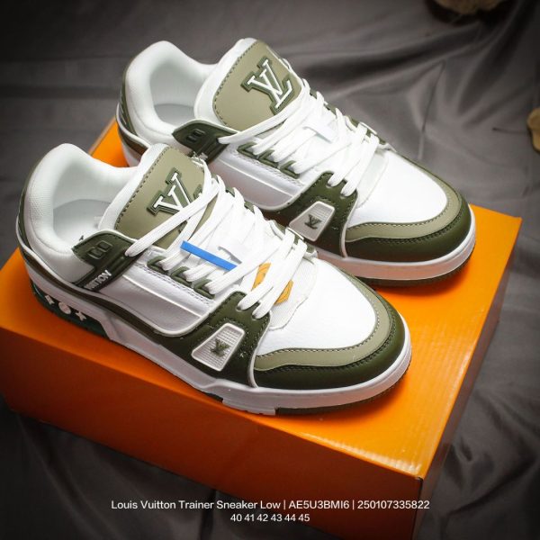 LV Trainer Sneaker Low Sports Series Low-top Retro All-match Leisure Sports Culture Basketball Sneakers