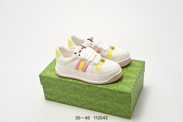 Gucci chunky b series webbing sneakers