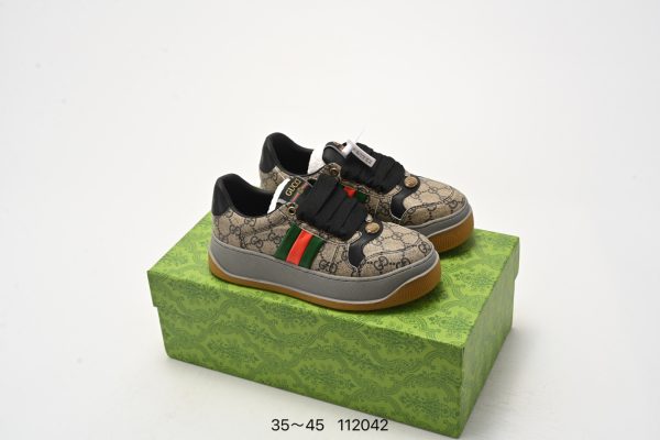 Gucci chunky b series webbing sneakers