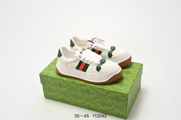 Gucci chunky b series webbing sneakers