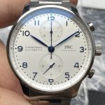 IWC Portuguese Chronograph Series, Portuguese Chronograph Steel Strap Model Transparent 41mm