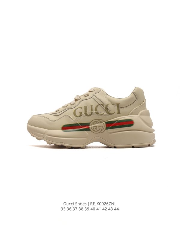 Gucci classic casual sneakers versatile dad shoes